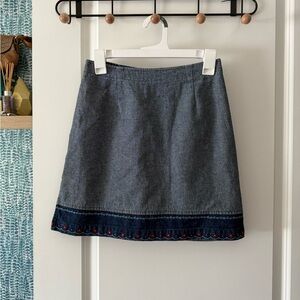 Vintage y2k Route 66 Blue A-line Mini Skirt